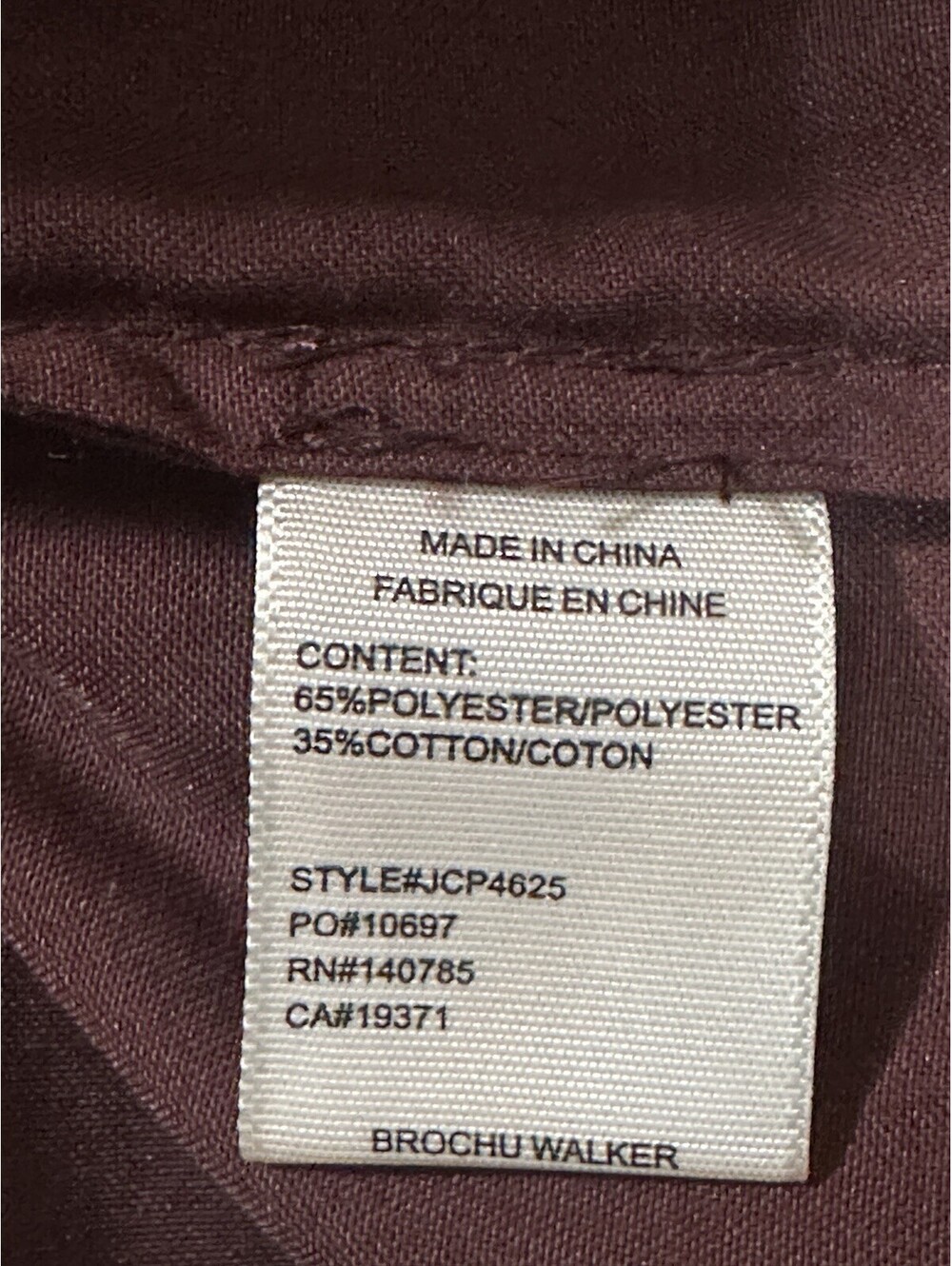 Brochu Walker Women’s Burgundy Pleated Woven V-Neck Blouse Short Sleeve M - Picture 3 of 6